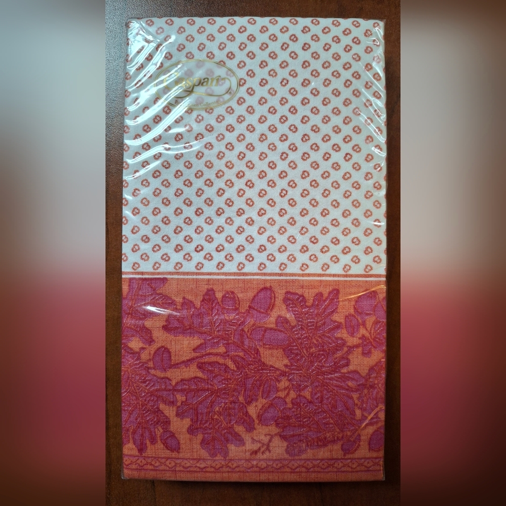 Elegant Pink and Orange Bath Towel